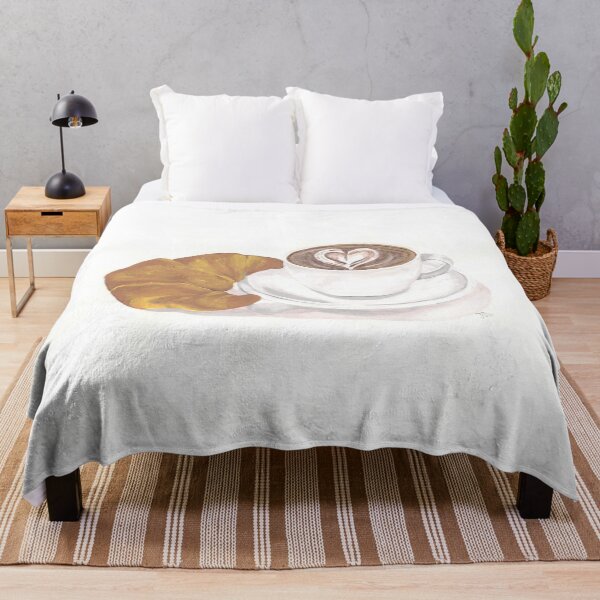 Item preview, Caffè Latte and croissant designed and sold by NatArt777.