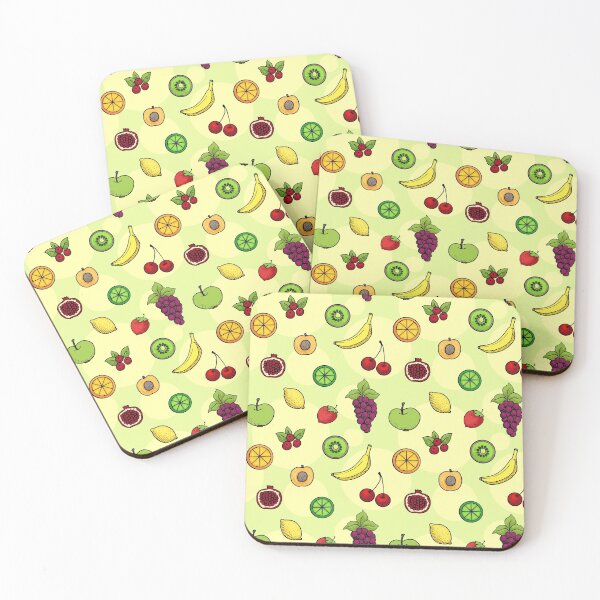 Item preview, Seamless pattern from various cute juicy hand drawn fruits  designed and sold by SleepyMarten.
