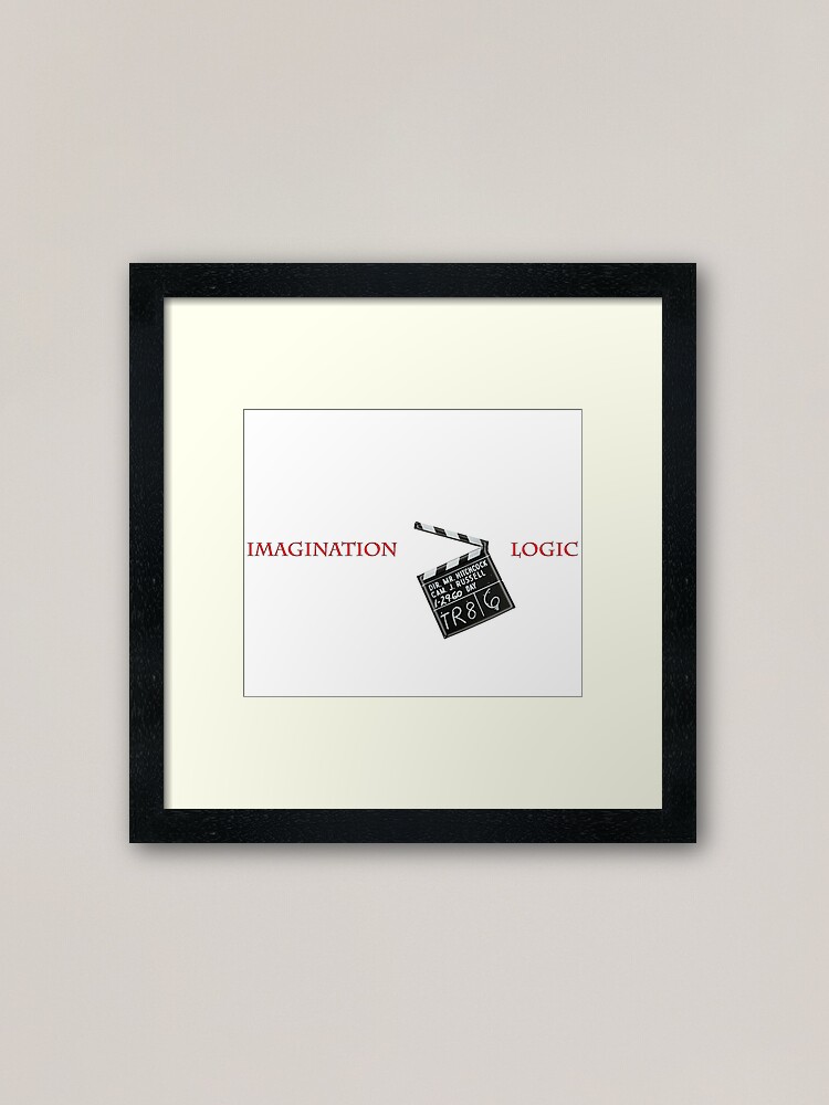 Alternate view of Alfred Hitchcock™ - Imagination > Logic Framed Art Print
