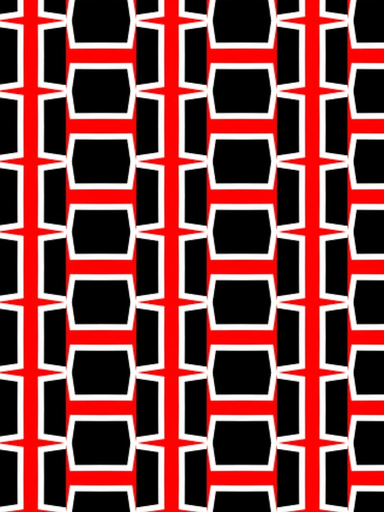 Thumbnail 4 of 4, iPhone Case, Red Abstract Pattern designed and sold by Poetic Patterns Studio.