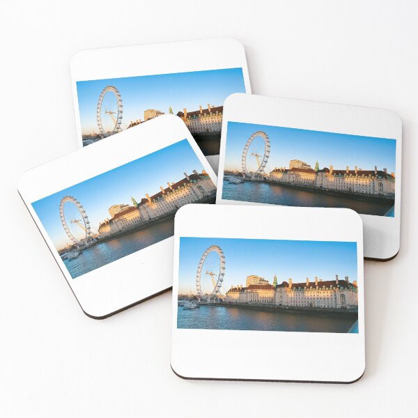 Item preview, London Eye Gorgeous Sundown Near River Thames designed and sold by santoshputhran.