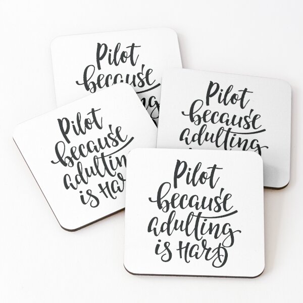 Item preview, Pilot Because Adulting Is Hard designed and sold by ProjectX23.