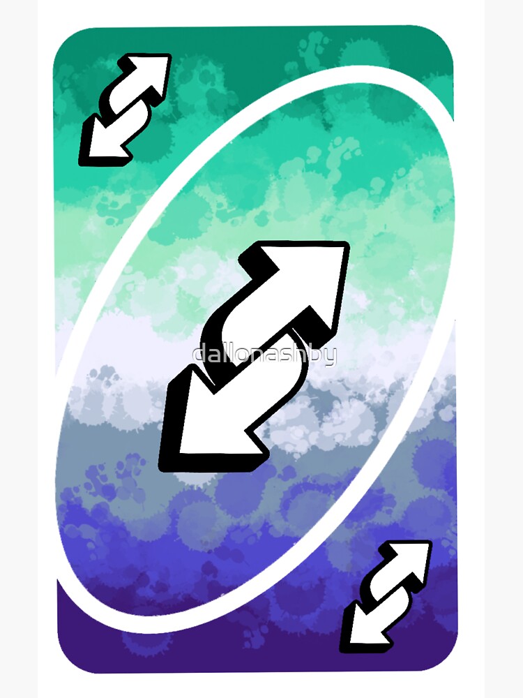 gay pride uno reverse card Sticker for Sale by dallonashby