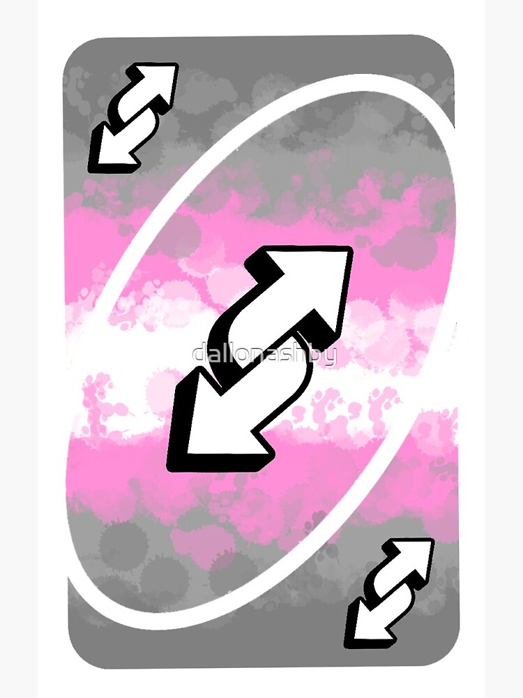 demigirl pride uno reverse card | Greeting Card