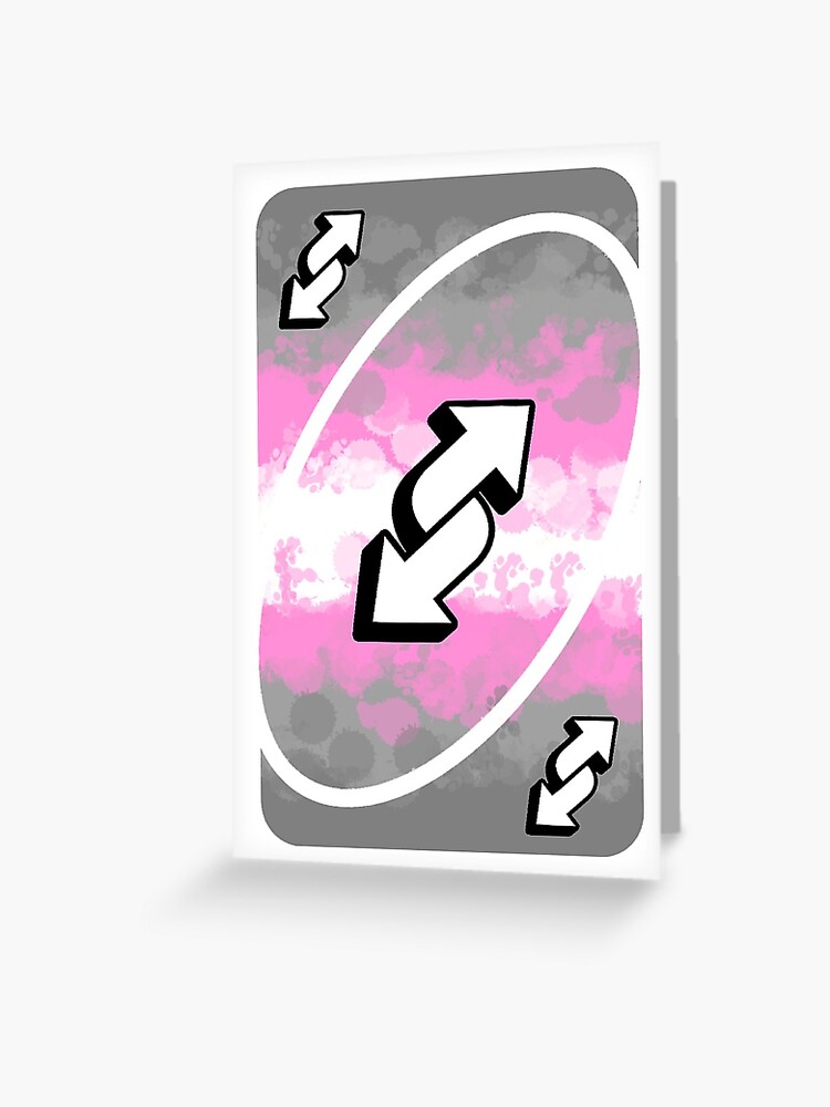 demigirl pride uno reverse card | Greeting Card