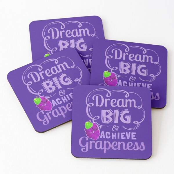 Item preview, Dream Big and Achieve Grapeness - Punny Garden designed and sold by PunnyGarden.