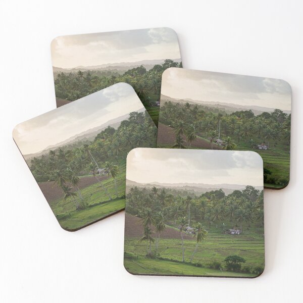 Item preview, Sunset over tropical fields designed and sold by oswaze.