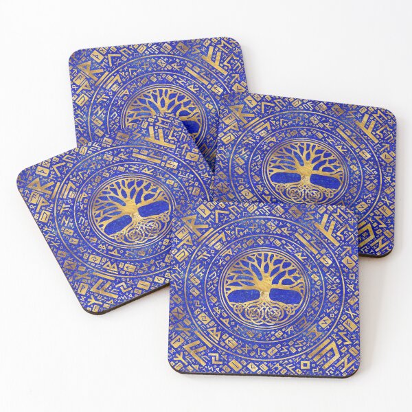 Item preview, Tree of life -Yggdrasil - Lapis Lazuli designed and sold by k9printart.