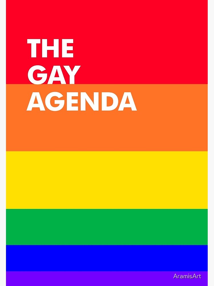 Thumbnail 3 of 3, Spiral Notebook, The Gay Agenda designed and sold by AramisArt.