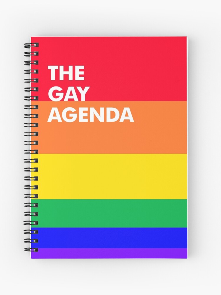 Thumbnail 1 of 3, Spiral Notebook, The Gay Agenda designed and sold by AramisArt.