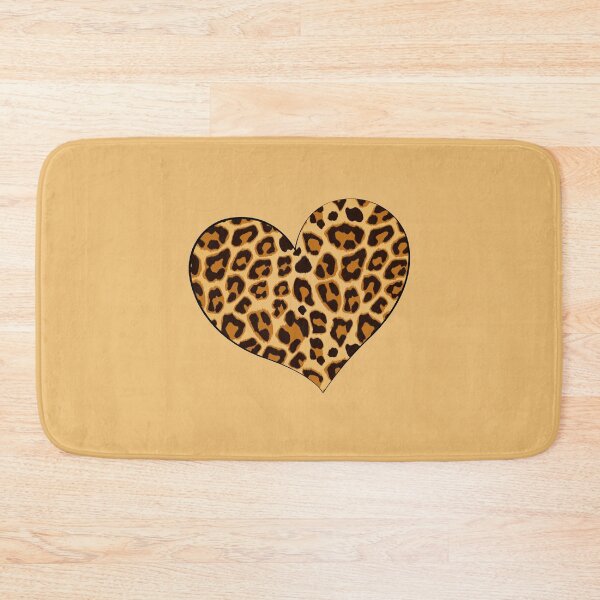Item preview, Leopard Print Love Heart design cheetah print Love Symbol designed and sold by mashmosh.
