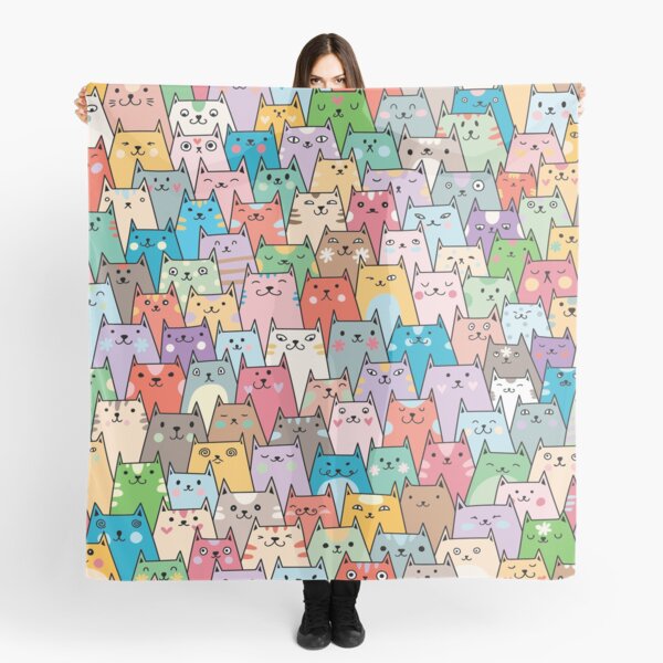 Cartoon Cats Scarf