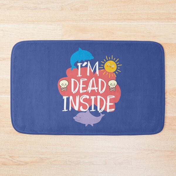 Item preview, I'm dead inside pastel goth cheerful dolphins and sunshine  designed and sold by alenaz.