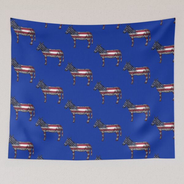 Item preview, Democratic American Flag Donkey designed and sold by smstees.