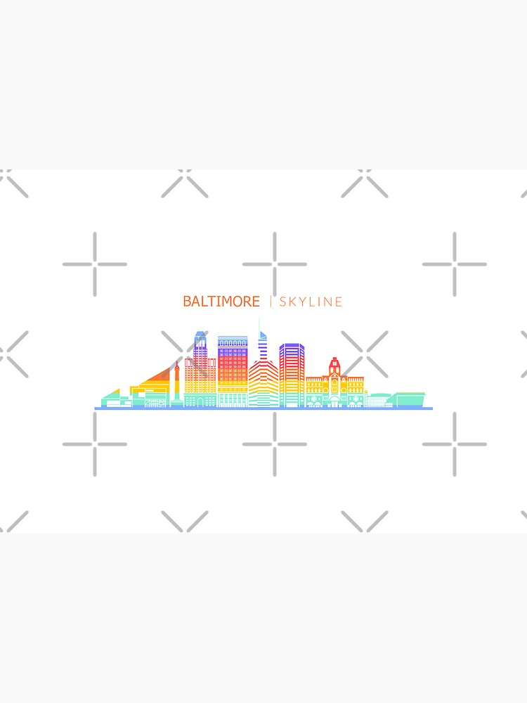 Baltimore City Skyline Travel by DuxDesign