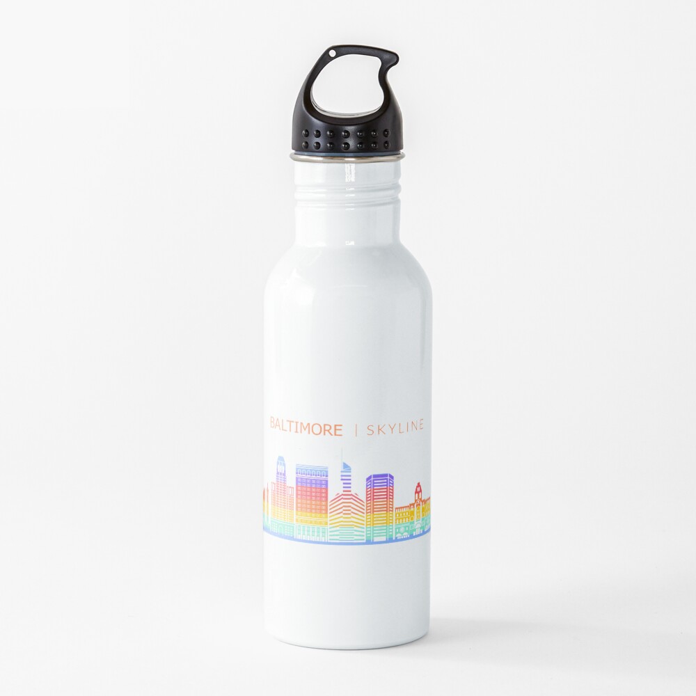 Baltimore City Skyline Travel Water Bottle