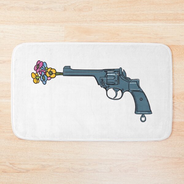 Item preview, Revolver with a barrel blocked by flowers designed and sold by StefanAlfonso.