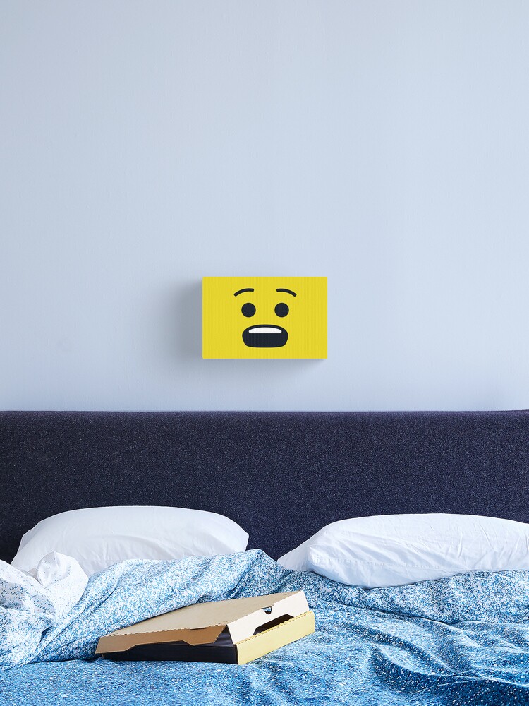 Pained Smiley Face Anguished Confused Emoticon Cute And Funny Emoji Canvas Print By Torch Redbubble