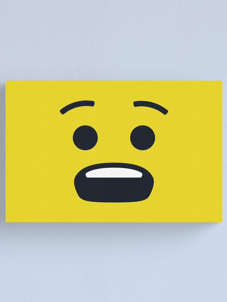 Pained Smiley Face Anguished Confused Emoticon Cute And Funny Emoji Canvas Print By Torch Redbubble