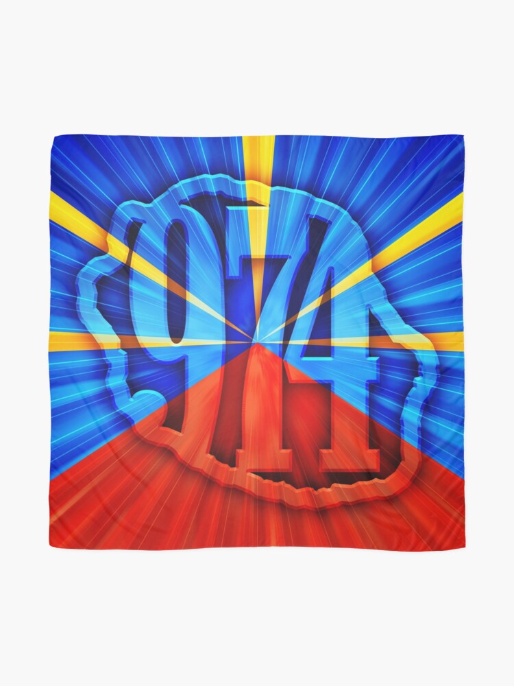 Foulard 974 Maveli Drapeau Ile De La Reunion Par Pandafactory Redbubble