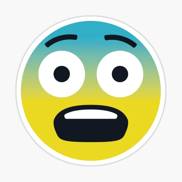 Scared Face Sticker for iOS & Android