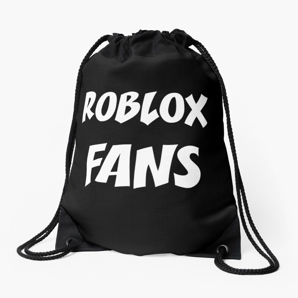 Roblox Fans Drawstring Bag By Temo00o Redbubble - roblox logo games backpack bag school book bag zipper fans