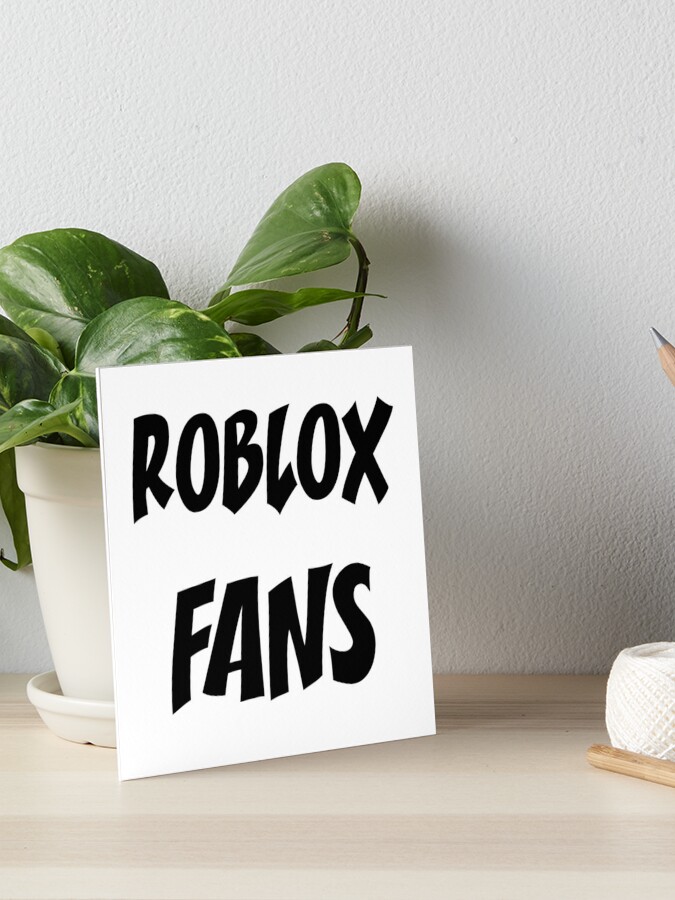 Roblox Fans Art Board Print By Temo00o Redbubble - c book roblox