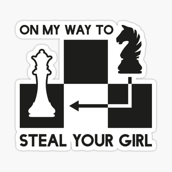 Item preview, On My Way To Steal Your Girl - Chess Move designed and sold by pennyandhorse.