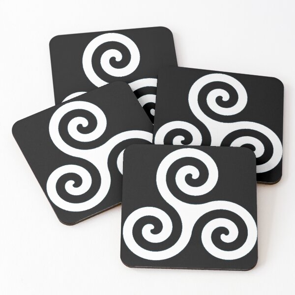 Item preview, Celtic Plain White Triskelion Knot  designed and sold by Spartawolf.