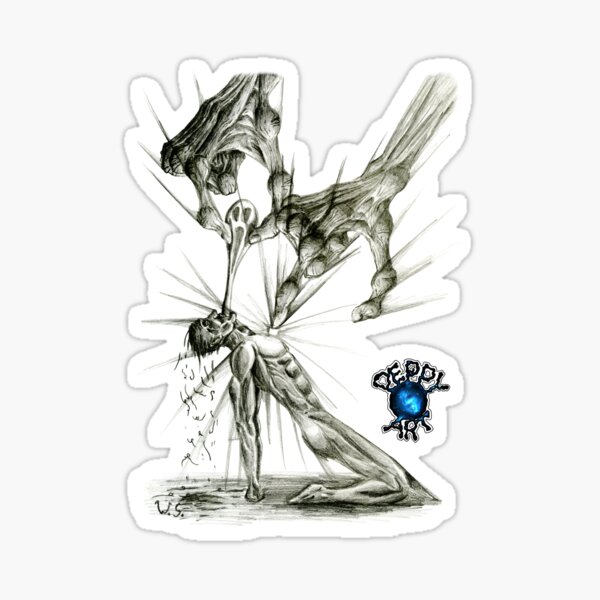 Die Berührung des Todes - Spirituelle Kunst Sticker