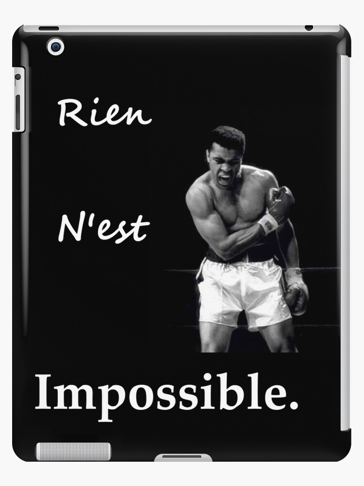 Coque Et Skin Adhesive Ipad Mohamed Ali Citation Inspirante Par El Farouk Redbubble