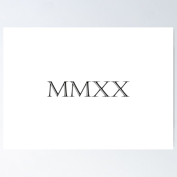 Roman Numerals-2020 Sticker