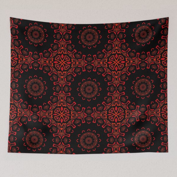 Item preview, Red Camaieu Mandala, motif 1, by Bennydoscope designed and sold by Bennydoscope.