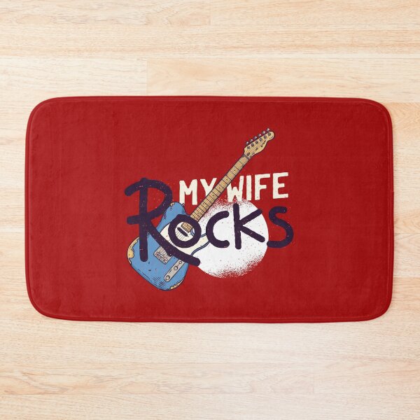 Item preview, My wife rocks, rockers, rock music, guitar designed and sold by DerSenat.