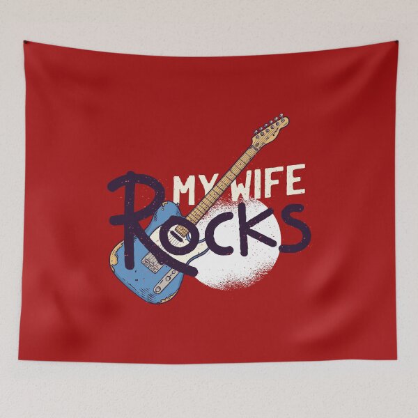 Item preview, My wife rocks, rockers, rock music, guitar designed and sold by DerSenat.
