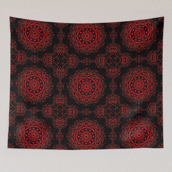 Item preview, Red Camaieu Mandala, motif 5, by Bennydoscope designed and sold by Bennydoscope.