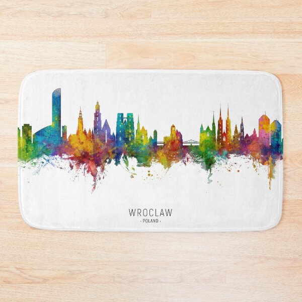 Item preview, Wroclaw Poland Skyline designed and sold by ArtPrints.