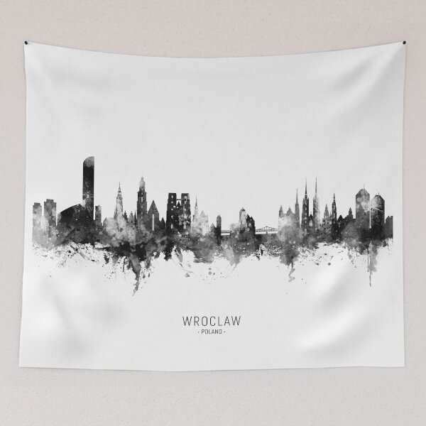 Item preview, Wroclaw Poland Skyline designed and sold by ArtPrints.