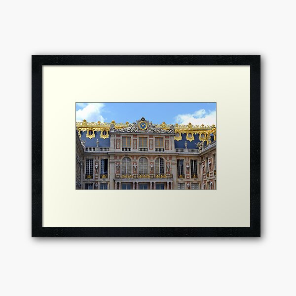 The Clock at Versailles Framed Art Print