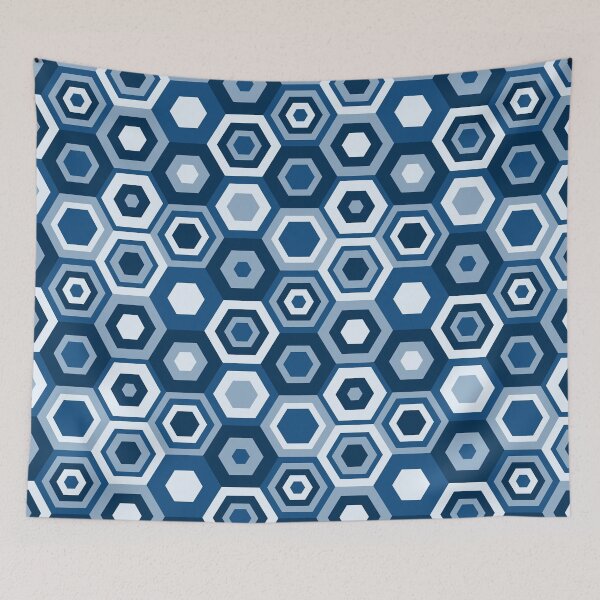 Item preview, Classic Blue Hexas designed and sold by artsytoo.