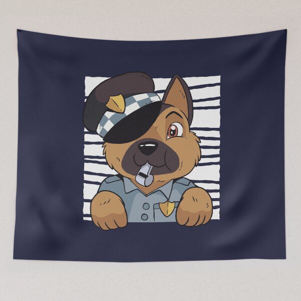 Item preview, German shepherd, police dog, policeman designed and sold by DerSenat.