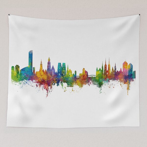 Item preview, Wroclaw Poland Skyline designed and sold by ArtPrints.