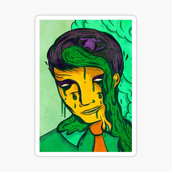 leaking. Sticker