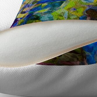 Alternate view of mixed colors Throw Pillow