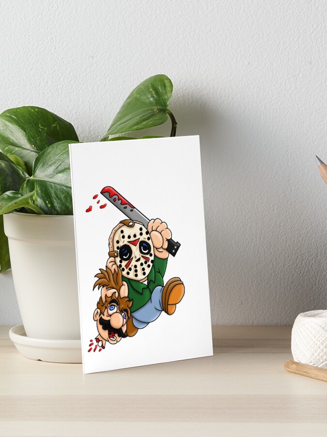 Cartoon Jason Voorhees Art Board Print By Joker Laugh Redbubble