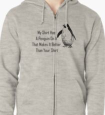 Penguin Zipped Hoodie