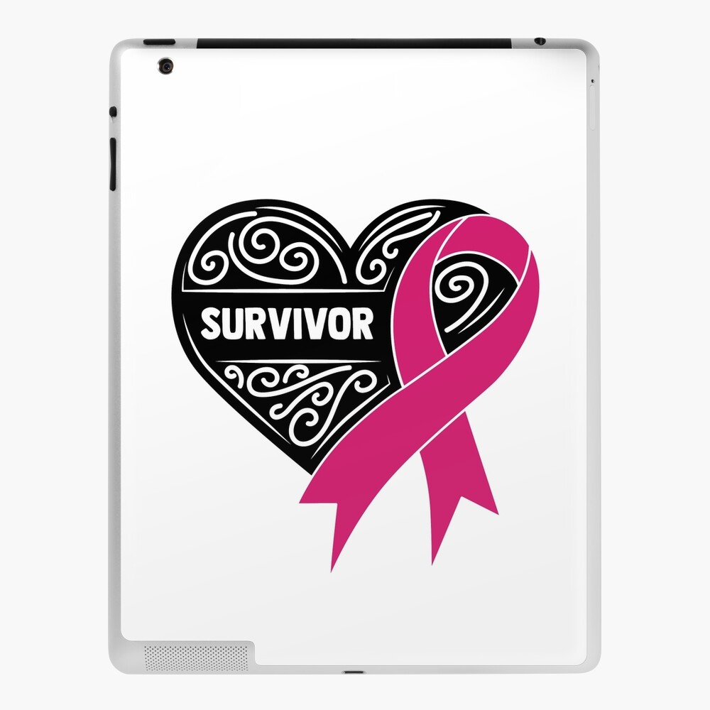 Baseball Pink Ribbon Breast Cancer Awareness Tee, Fighter | iPad Case & Skin