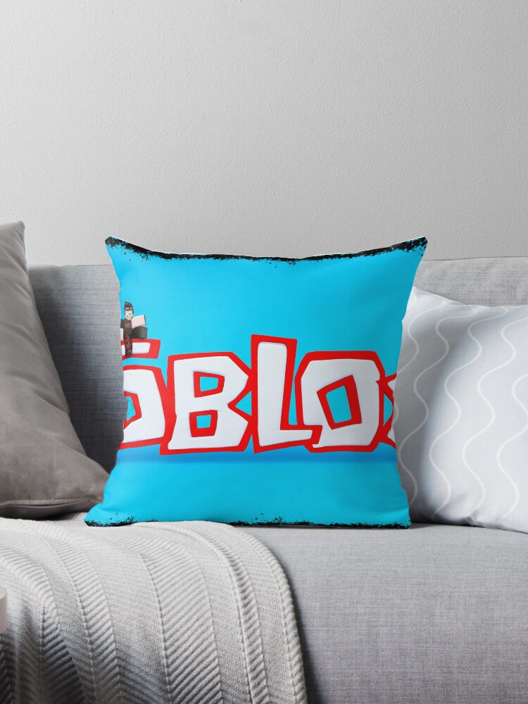 Roblox Title Throw Pillow By Thepie Redbubble - roblox title laptop skin by thepie redbubble