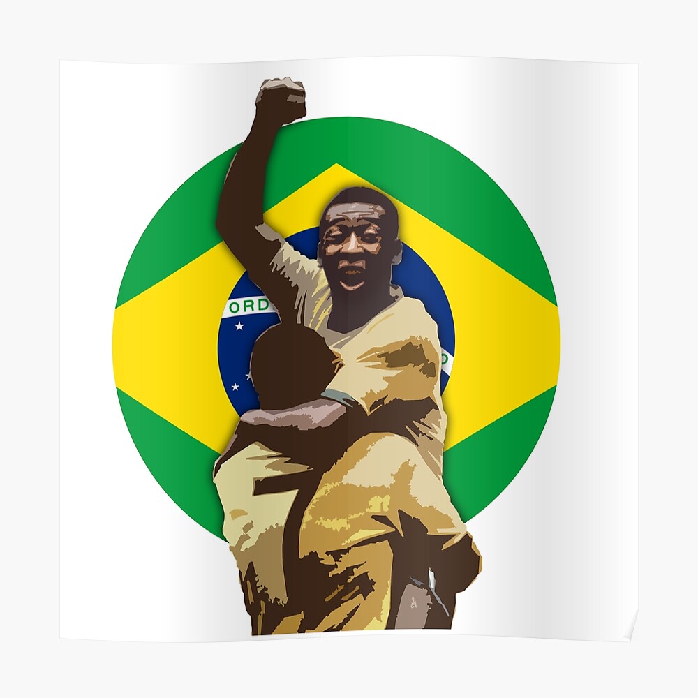 Pele Jersey Sticker for Sale by slawisa