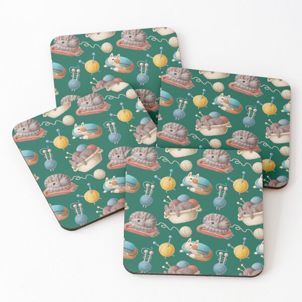 Item preview, Cats and knitting designed and sold by LuciaS.